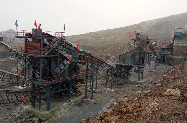 湖南衡阳日产2000-2500吨砂石生产线