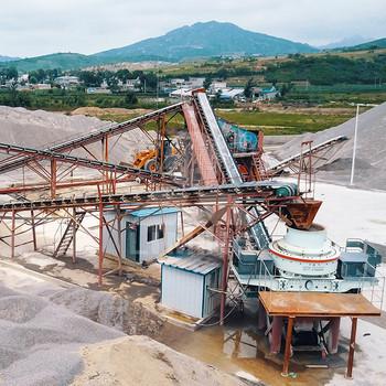 砂石生产线设备采石场破碎机山上石灰石加工建筑用石子沙子机器